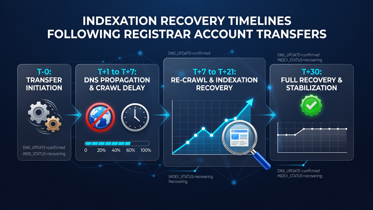 Visualizing Indexation Recovery Timelines Following Registrar Account Transfers in Enterprise Websites